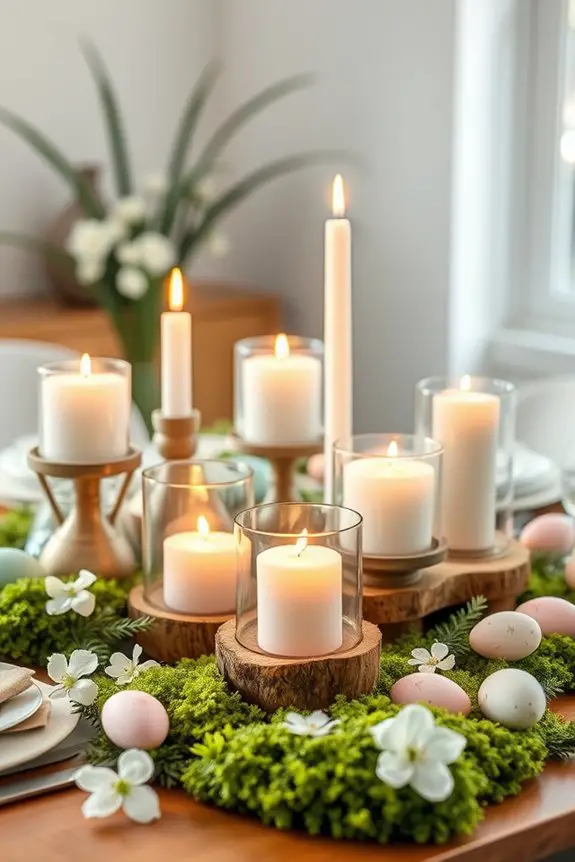 creative easter candle holders