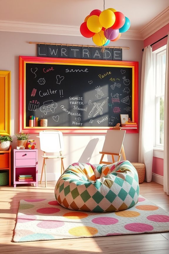 creative expression art wall