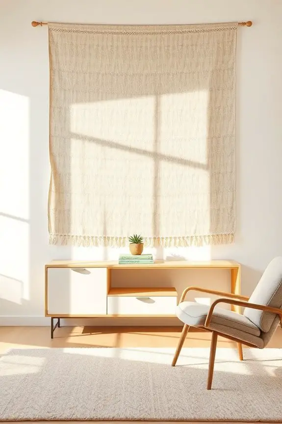 creative fabric wall decor