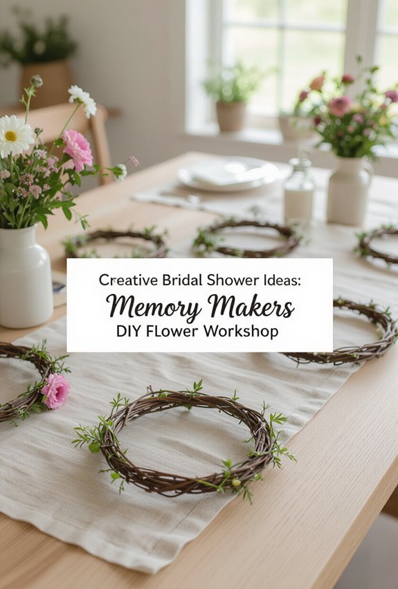 creative floral crown crafting