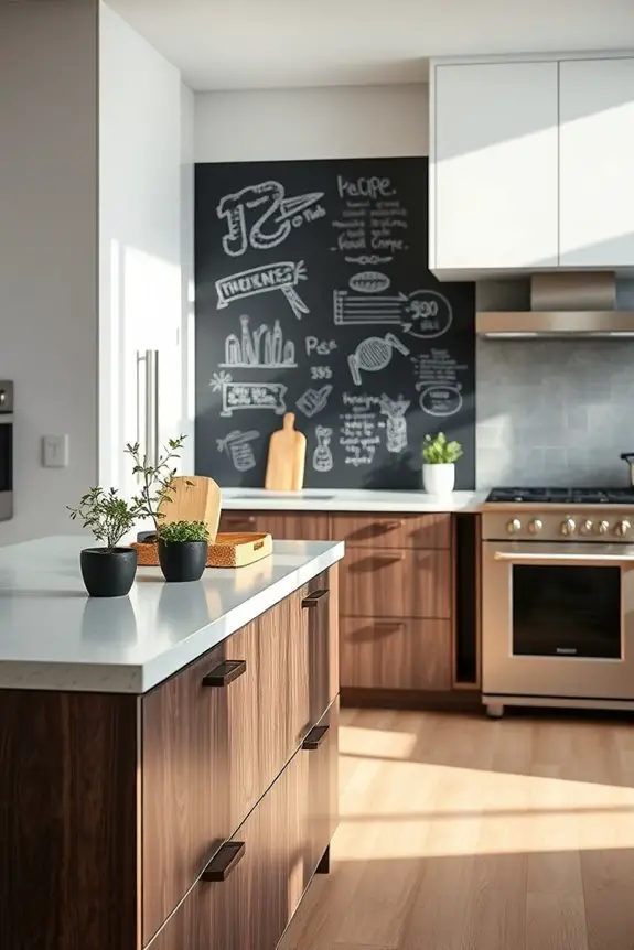 creative functional chalkboard wall