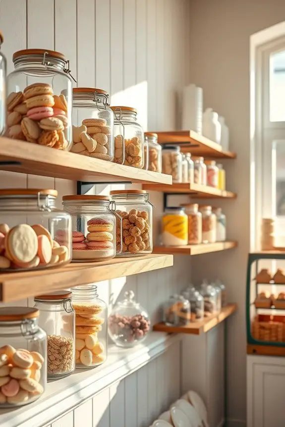 creative glass jar displays