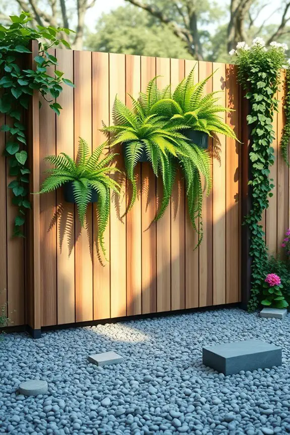 creative greenery integrated fencing