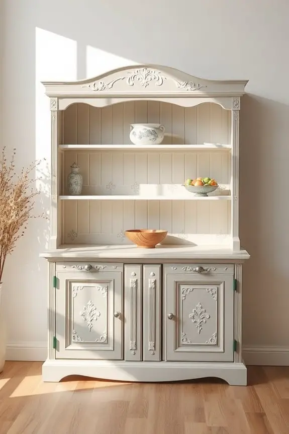 creative hutch stenciling ideas