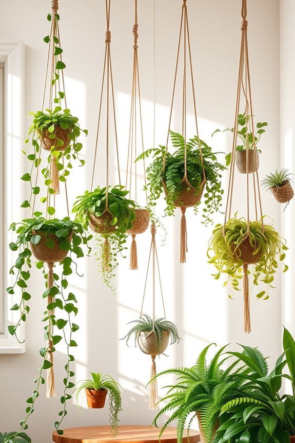 creative indoor plant arrangements