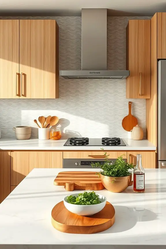creative kitchen wallpaper backsplash