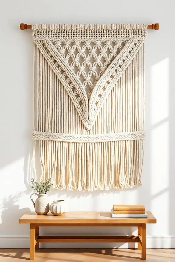 creative macram wall decor
