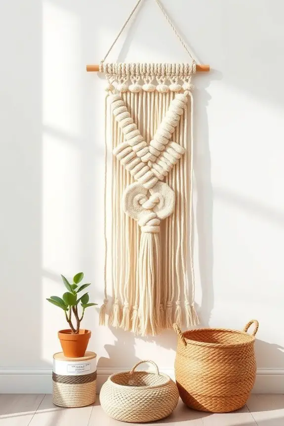 creative macram wall decor