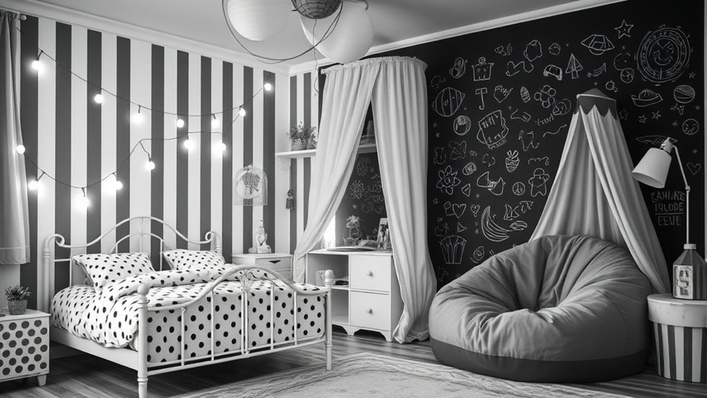 creative monochrome bedroom designs