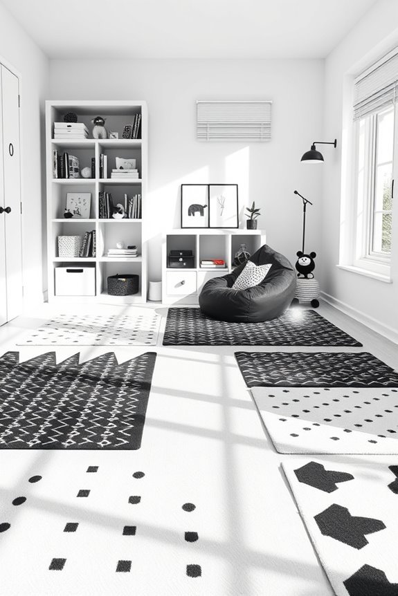 creative monochrome play area