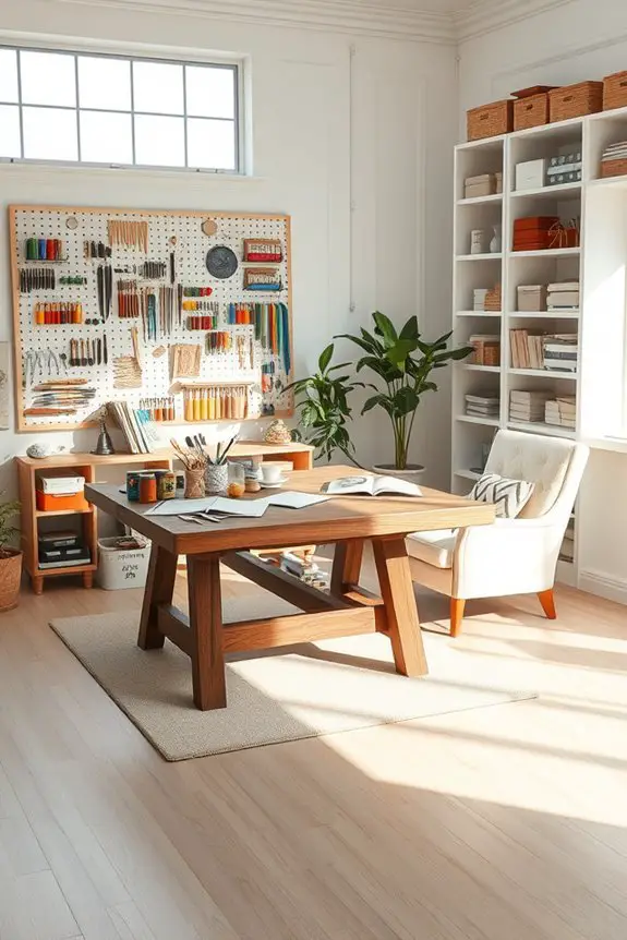 creative organized craft space