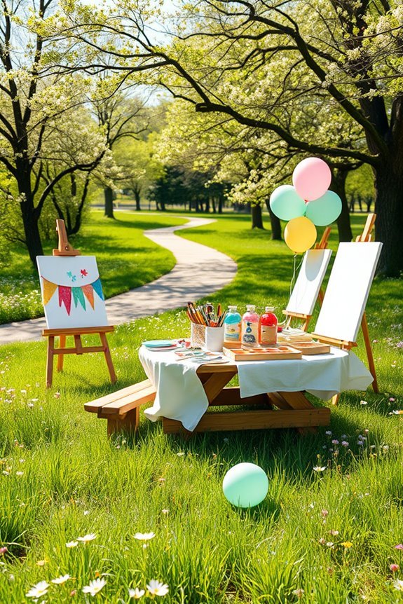 creative outdoor birthday celebration