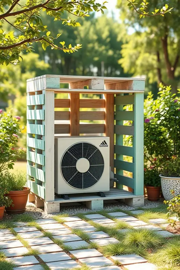 creative pallet air conditioning cover