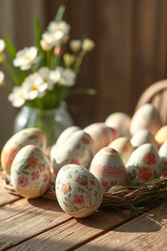 creative paper mache eggs