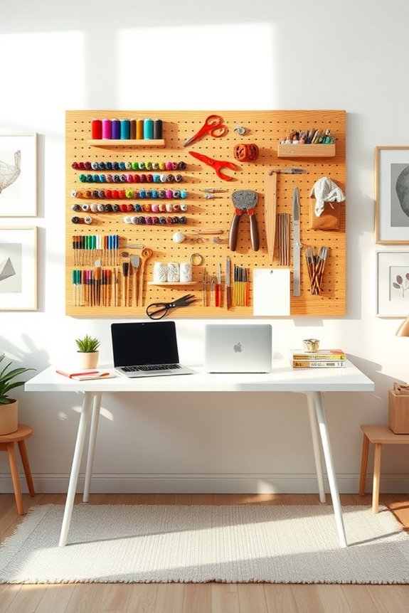 creative pegboard organization solutions