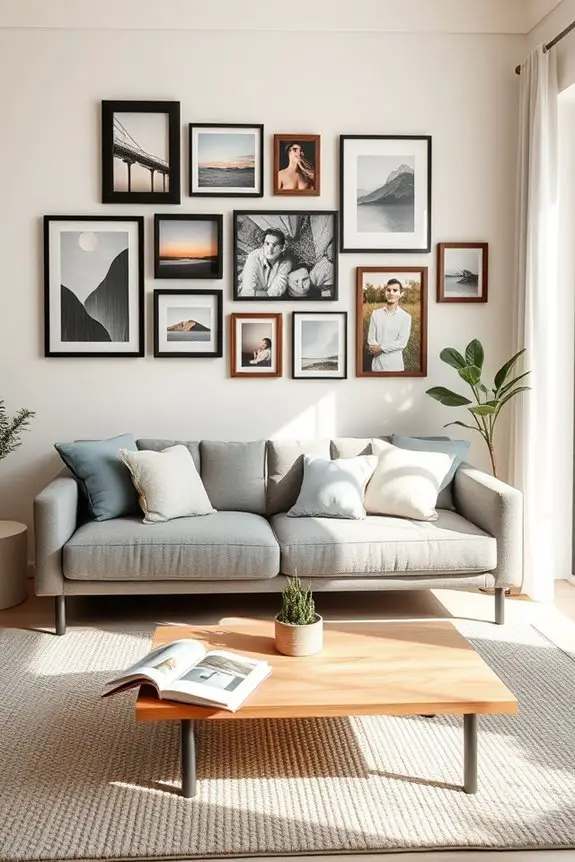 creative photo collage display
