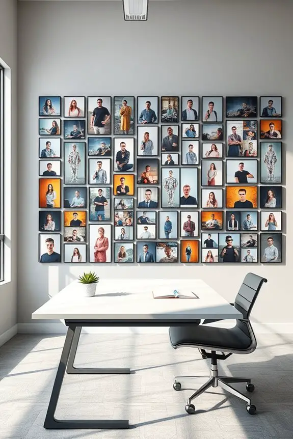 creative photo collage displays