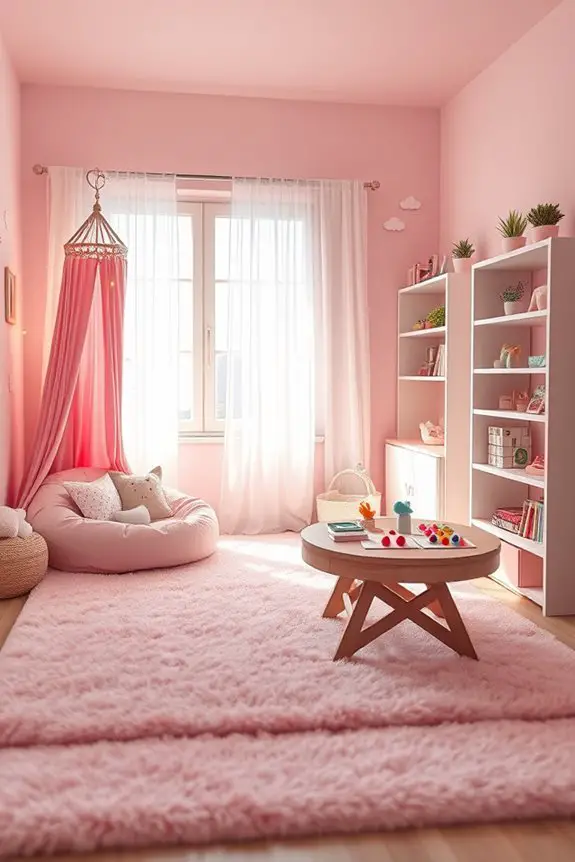 creative pink play area