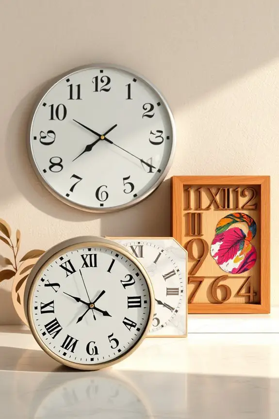 creative playful clock designs