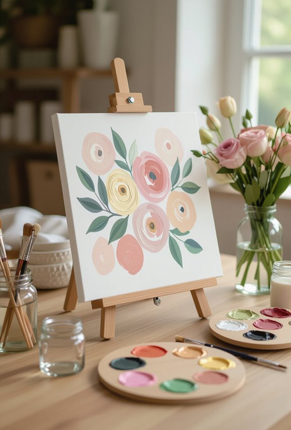 creative relaxing canvas celebration