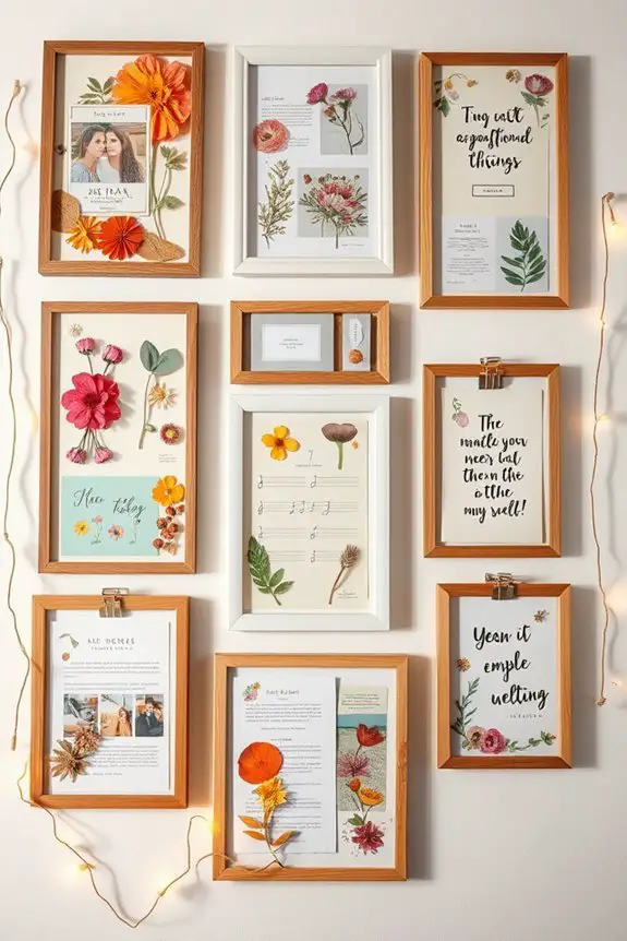 creative scrapbook wall art