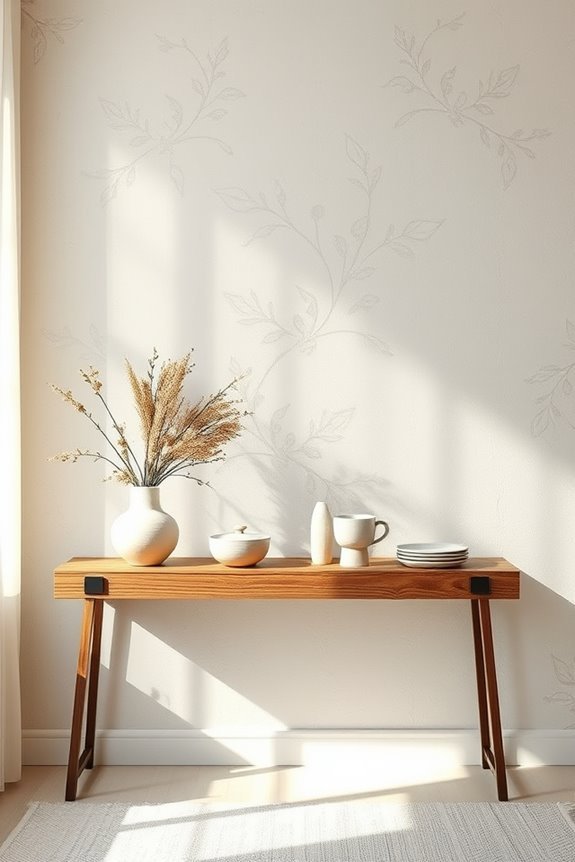 creative stenciled wall decor