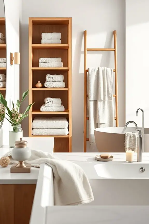 creative towel display ideas