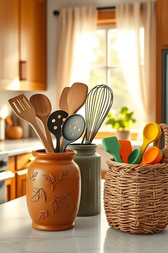 creative utensil holder ideas