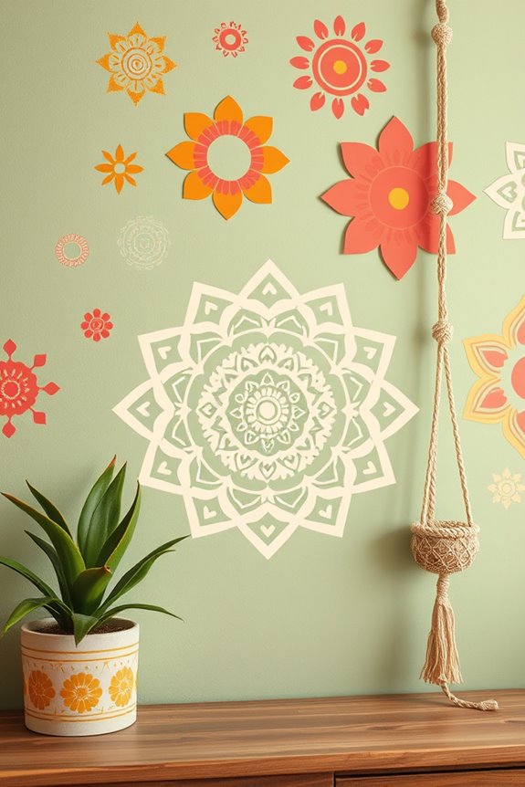 creative wall stencil designs