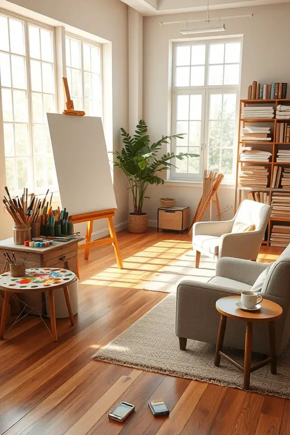 creative workspace for inspiration