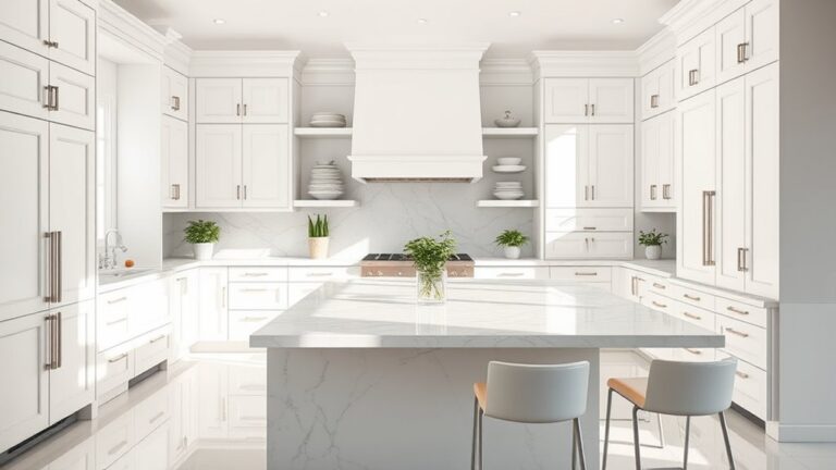 crisp clean kitchen designs