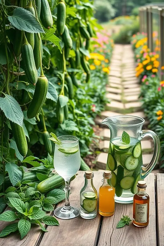crisp cucumber cocktails delight