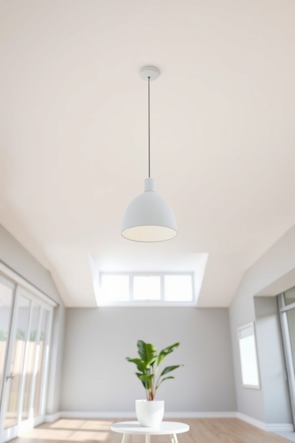 crisp white ceiling elegance