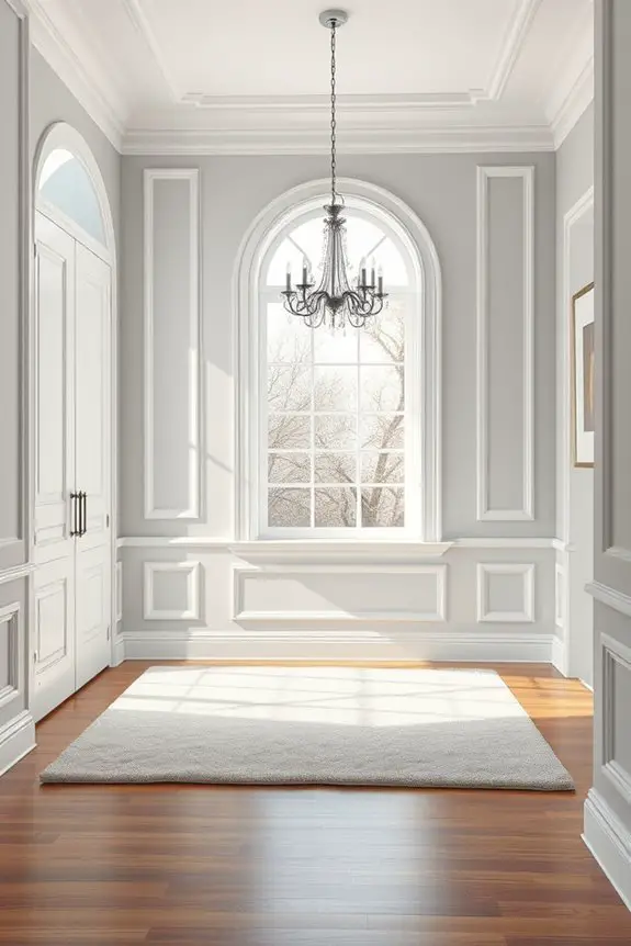 crisp white trim elegance