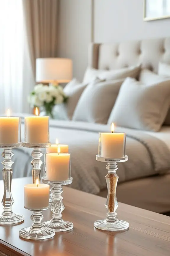 crystal candle holder elegance