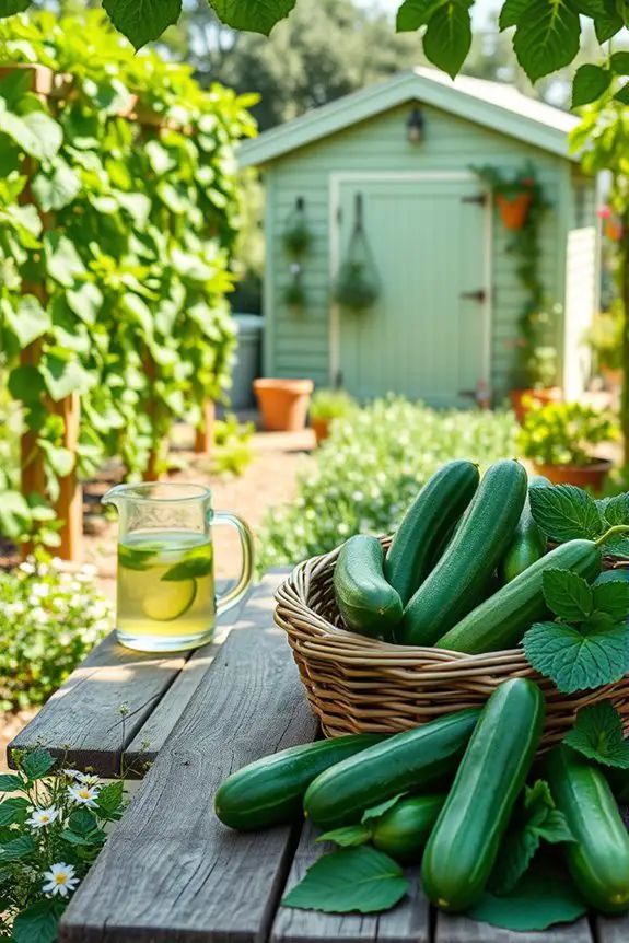 cucumber themed garden party delights