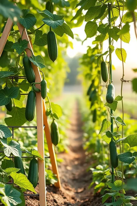 cucumber trellis design ideas
