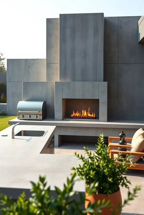 culinary haven with fireplace