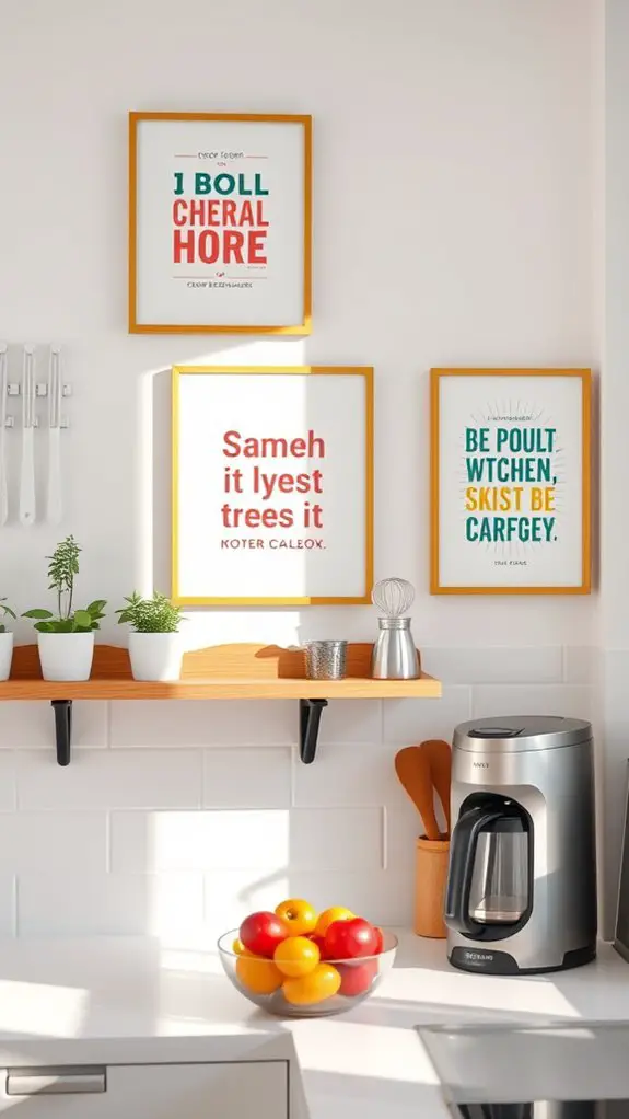 culinary quote prints decor