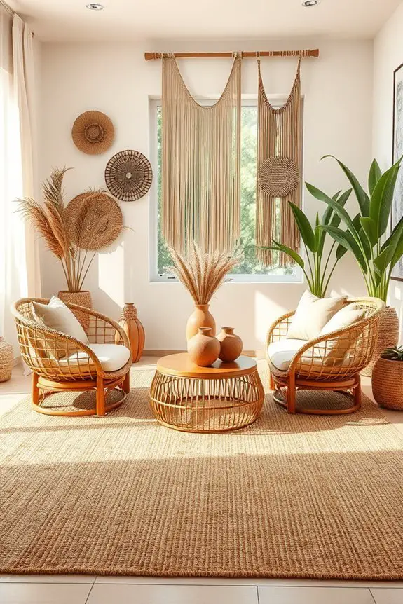 cultural warmth through natural decor