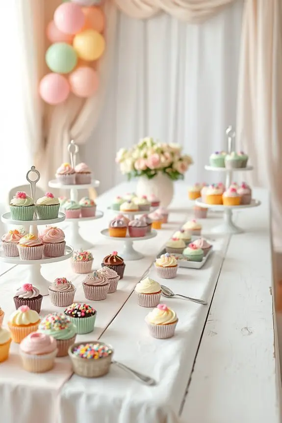 cupcake decorating fun station