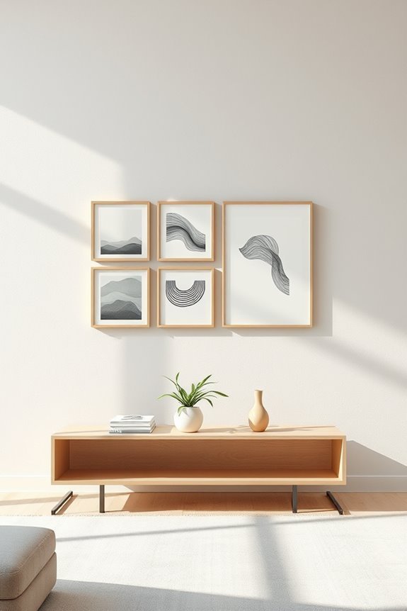 curate eye level art display