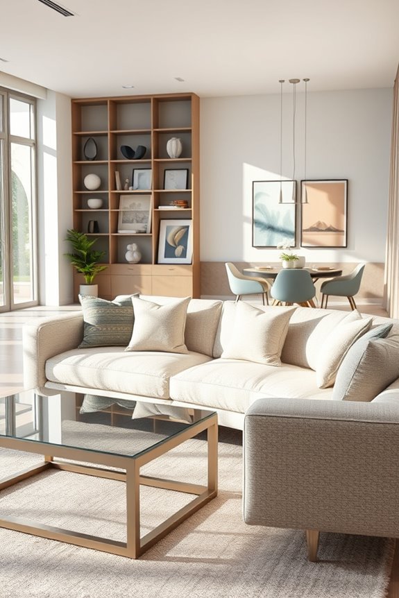 curated art enhances interiors