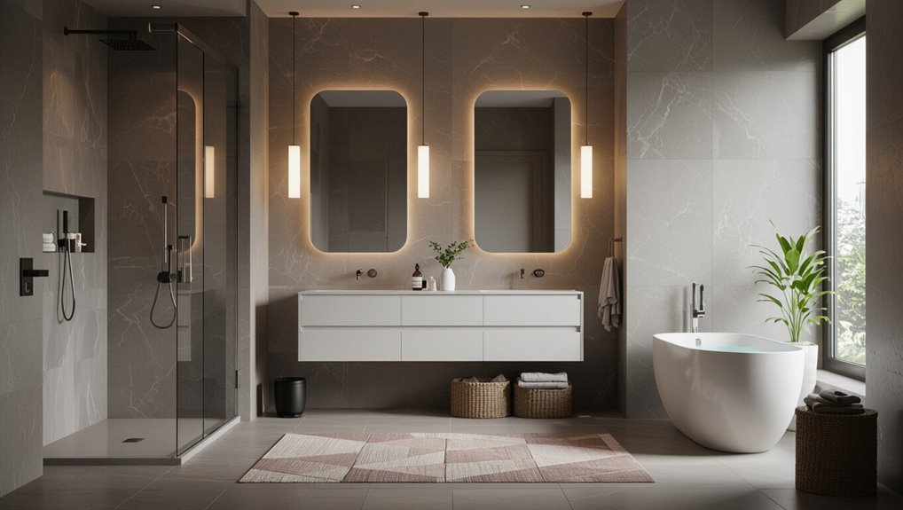 curated bathroom style boards