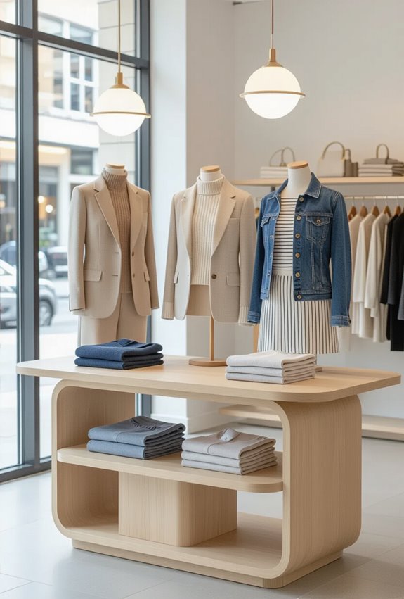 curated capsule outfit displays