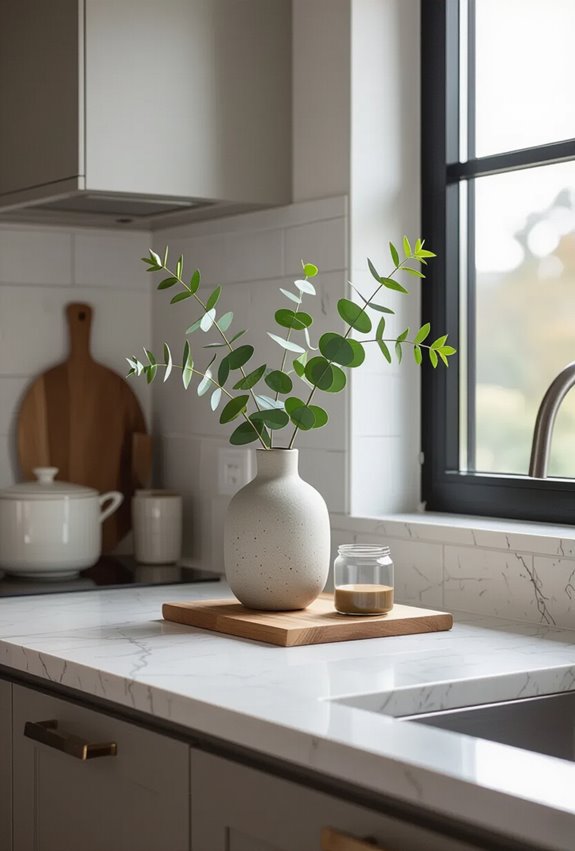 curated clutter free seasonal displays