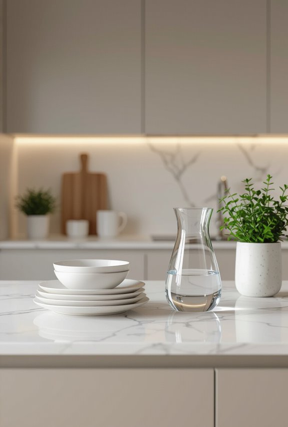 curated decorative dishware display