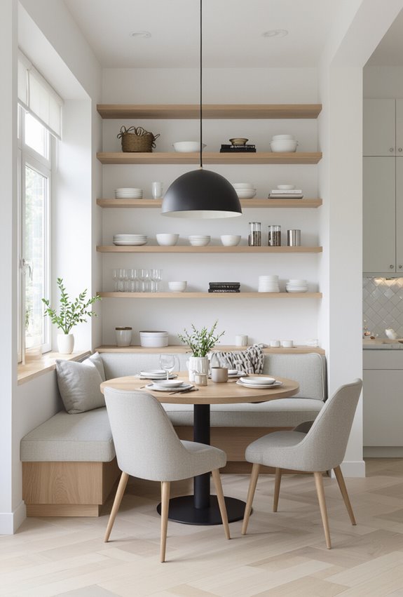 curated display with concealed storage