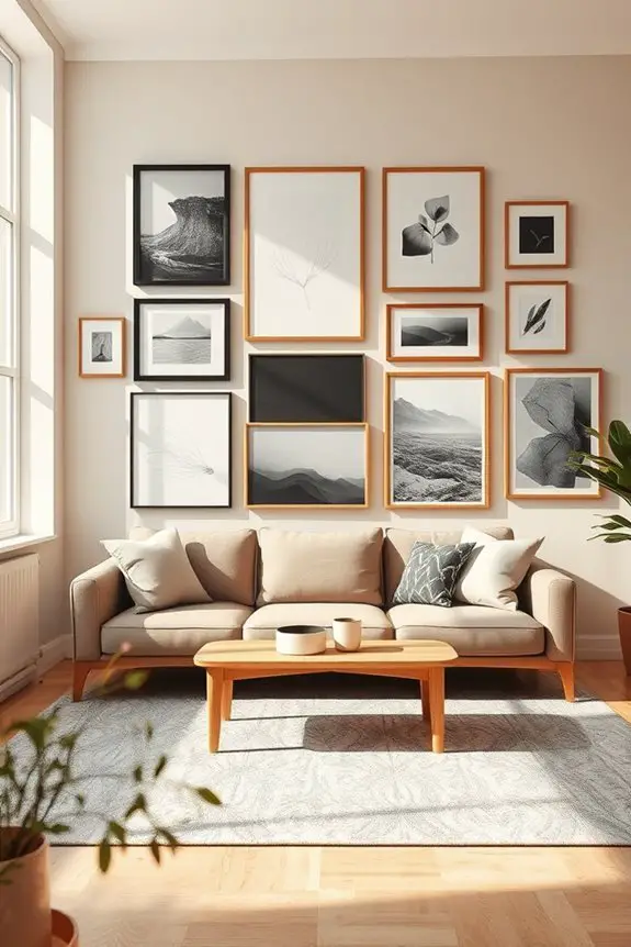 curated gallery wall aesthetics