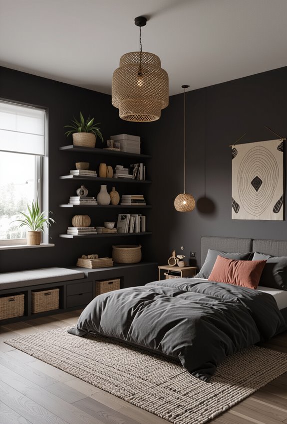 curated layered dark boho